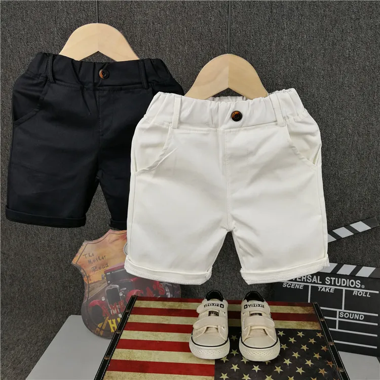 

Летние детские шорты для мальчиков и девочек, модные спортивные штаны, хлопковые однотонные шорты с эластичным поясом для малышей, трусики, ...