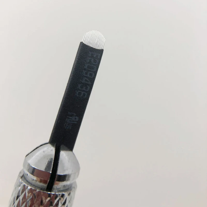 

1000 pcs Black Microblading Needles Permanent Makeup Eyebrow Tattoo Needle Microblade 3D Embroidery for manual microblading pen
