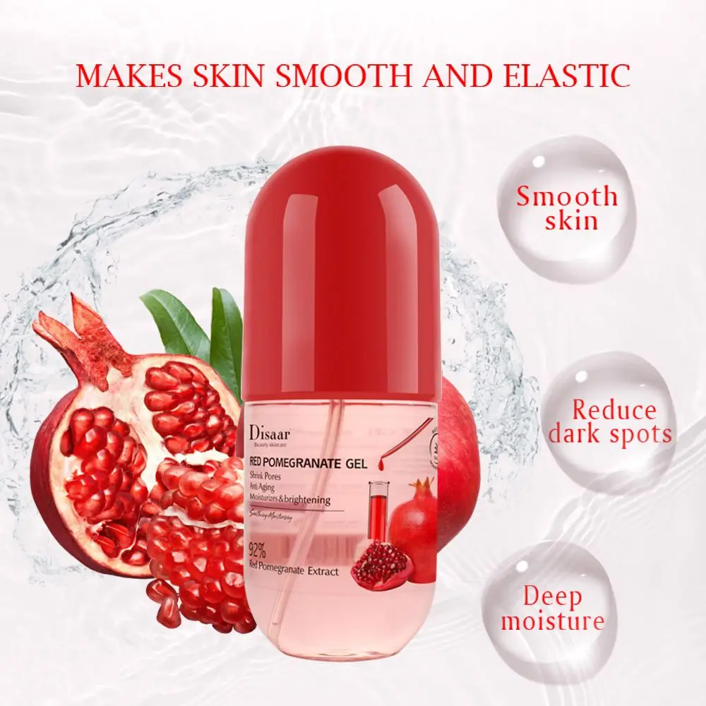 

Red Pomegranate Capsules Gel Skin Care Face Cream Shrink Pores Skin Lighten Moisturizing Oil Control Repairing Gel 280ml