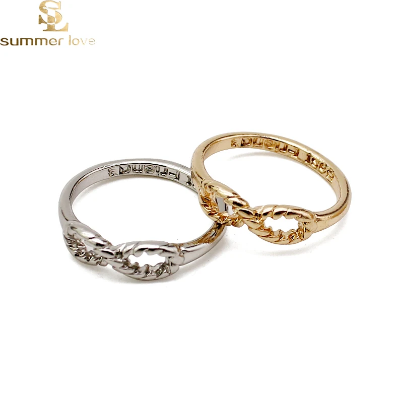 Infinity 8 Форма винтажное серебряное кольцо Мода сплава костяшки простое для женщин