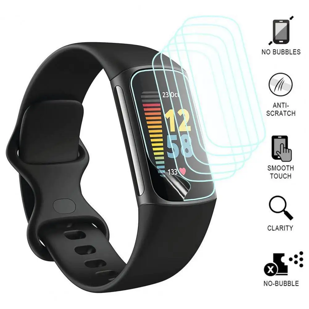 

Convenient Smart Band Screen Protective Film Screen Film Cover Wristband Accessories Oil-proof