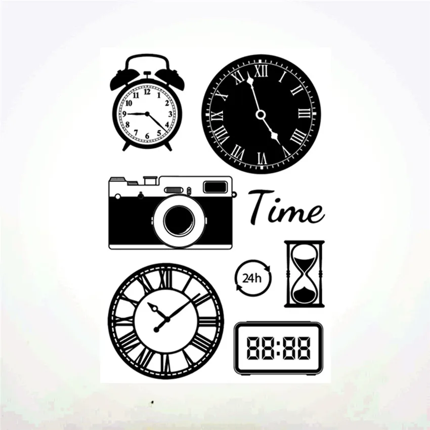 11x16 см часы могут быть прозрачный уплотнение прозрачные наклейки силиконовый