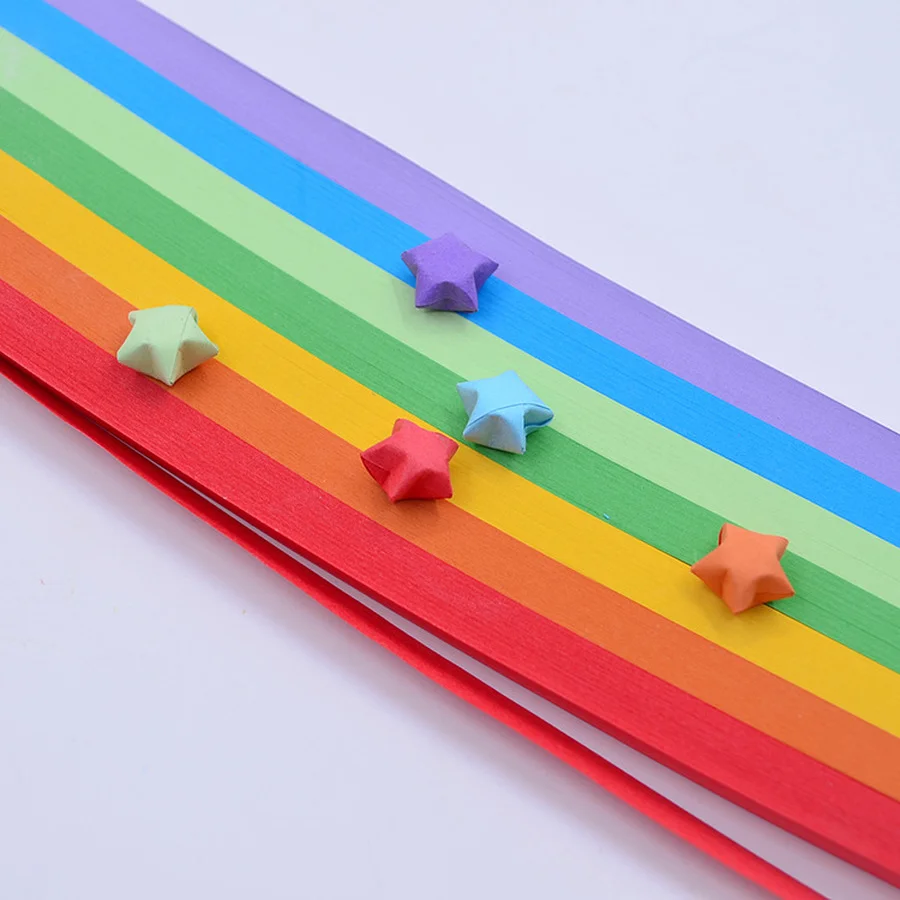 Набор цветной бумаги Orgami для счастливой звезды сделай сам искусства и рукоделия