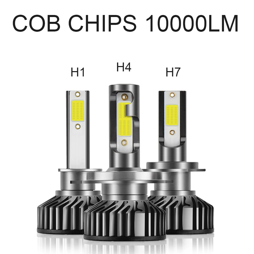 COB CHIPS 6500K Braveway DOB чип светодиодный лед светильники для авто H1 H4 H7 H8 H11 HB3 HB4 9006 9005 Светильник лампы светодиодный головной светильник H7 Canbus 72W фары для 12000LM 12V - Испускаемый цвет: COB CHIPS 6500K