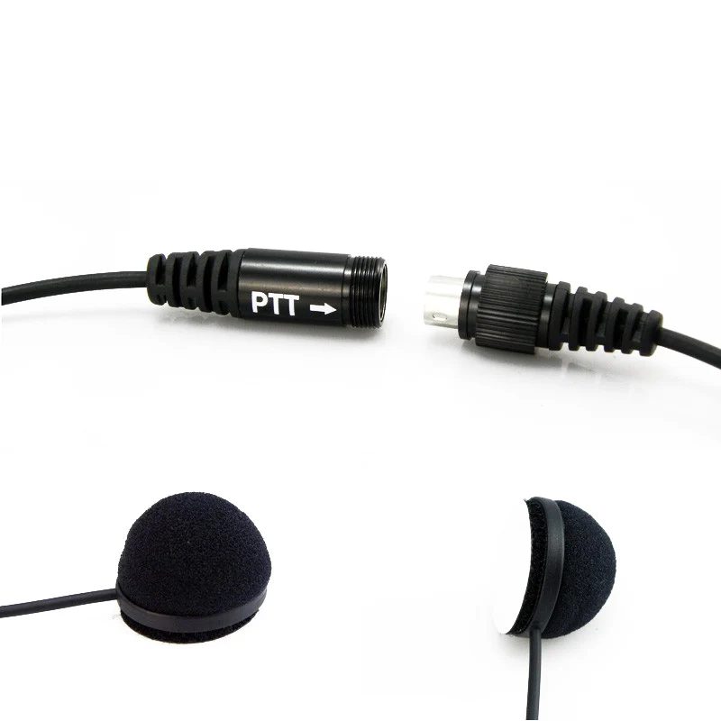 Motorcycle Helmet Headset Full Face Close Headphone PTT for 2 Pin Motorola Two Way Radio CP040 CP180 EP450 CP200 Walkie Talkie |