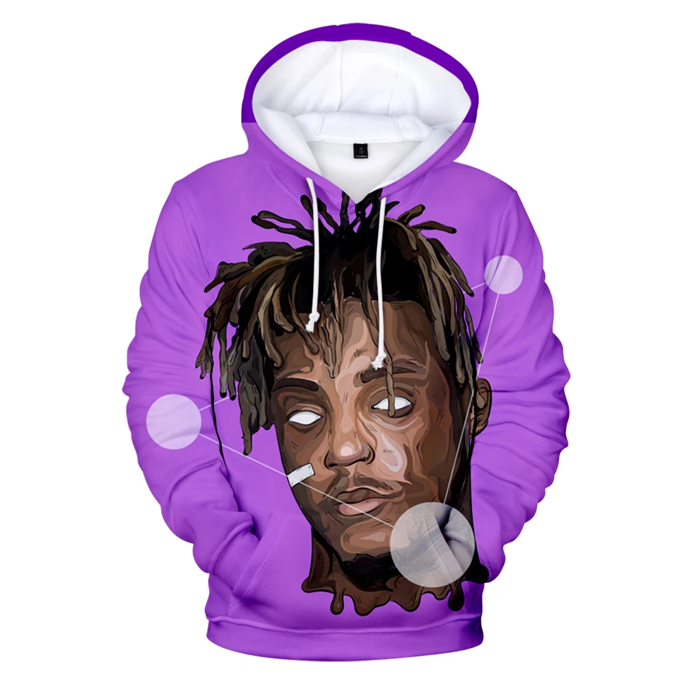 Rapper Juice Wrld толстовки для мужчин/женщин Хип Хоп Harajuku 3D Толстовка с капюшоном серии