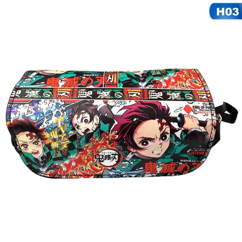 

Student Pencilcase Demon Slayer: Kimetsu No Yaiba Tanjiro Kamado Anime Pencil Stationery Pen Bag Storage Pouch School Supplies