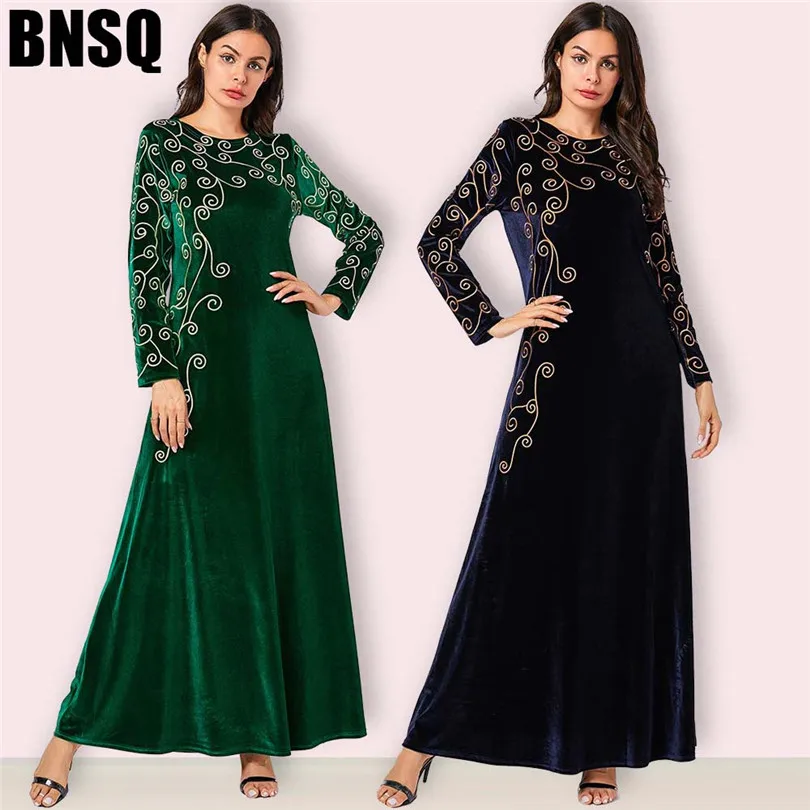 Арабское золото бархат вышитые абайя индийская одежда для женщин панджаби Курта