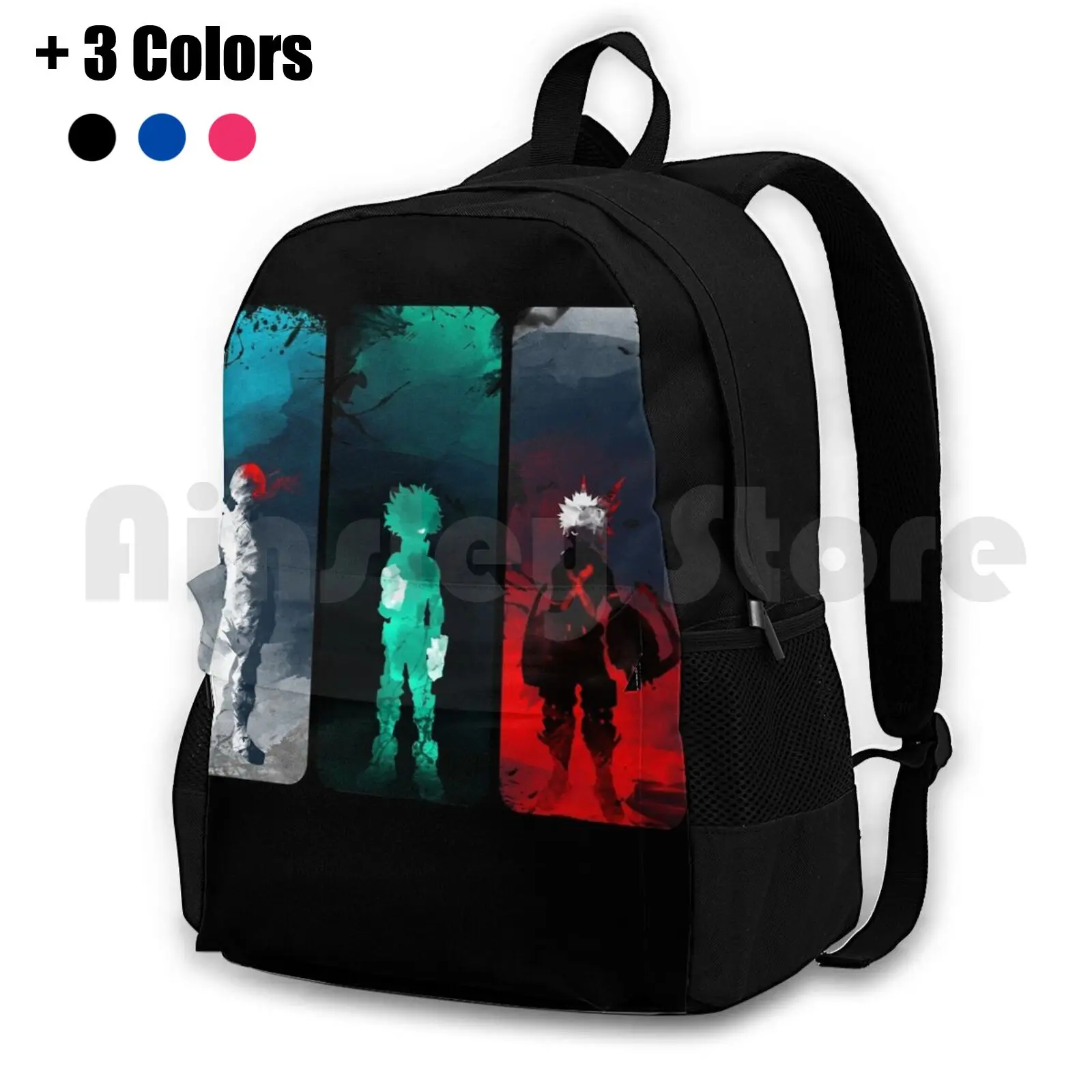 

What'S Your Power  Outdoor Hiking Backpack Riding Climbing Sports Bag Anime Hero Japan Boku No Hero Academia Midoriya All