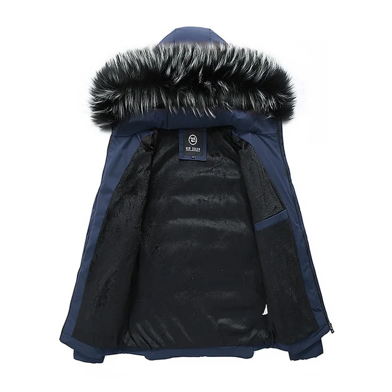 Горячая Распродажа зимняя куртка Мужская Новая повседневная тонкая парка с