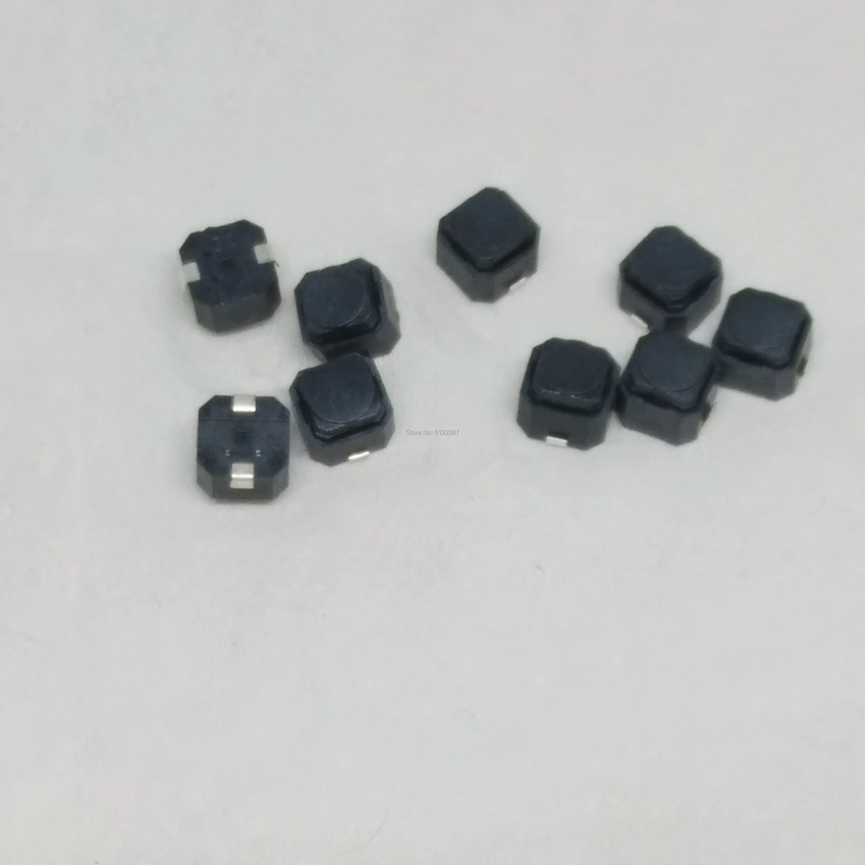 10 шт./лот без звука 6*6*5 SMD бесшумный кнопочный переключатель силиконовая