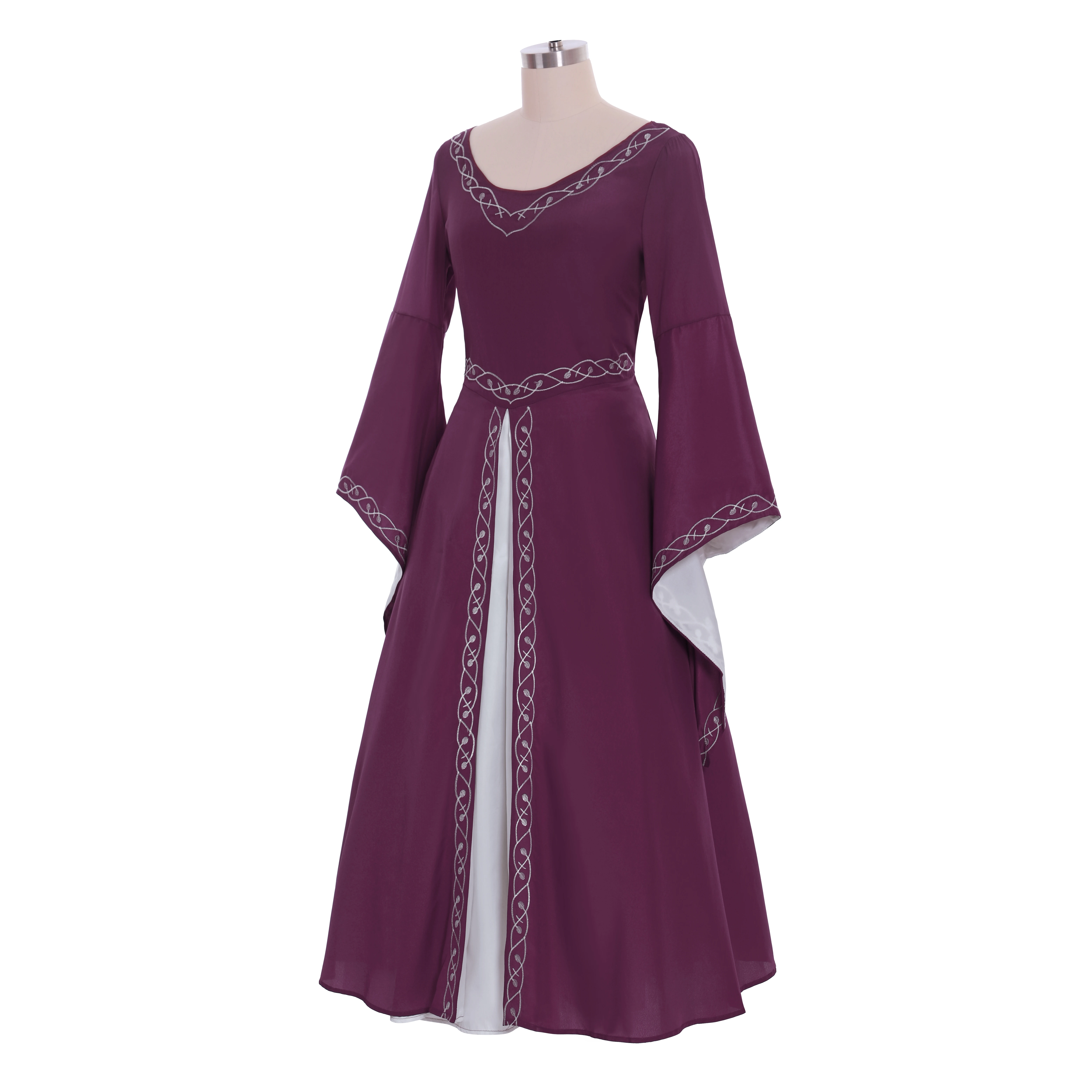 Costumebuy, средневековое платье, костюмы на Хэллоуин, для женщин, для косплея, Дворцовое благородное длинное платье, древнее платье принцессы с рукавами-колокольчиками