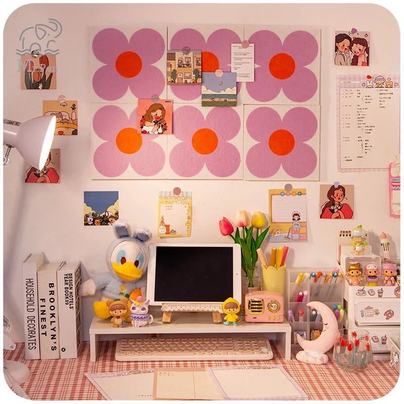 Богемные солнечные цветы войлочная доска с буквенным принтом объявлений Декор