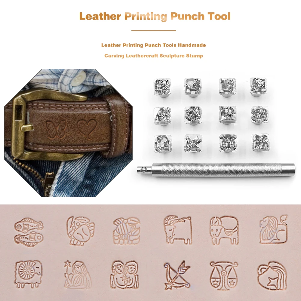 DIY кожа печать гравировка ремесло инструмент штамповка вырезание моделирование