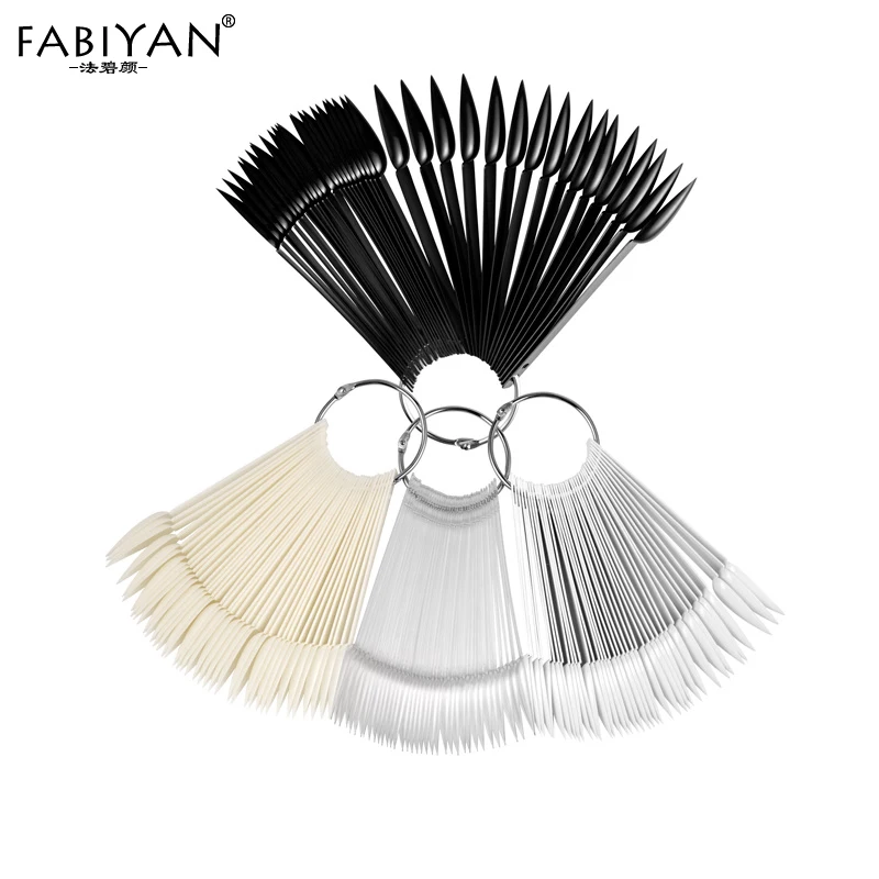 

Палочки для дизайна ногтей в форме веера, накладные Типсы, УФ-Гель-лак, тренировочная доска, Пластиковые Типсы, Маникюрный Инструмент, 32/40/50 ш...