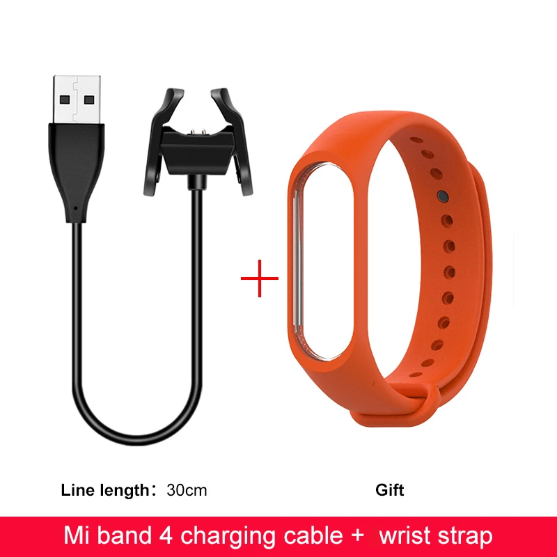 Темно-синий IONCT USB зарядное устройство для Xiaomi mi Band 4 зарядное устройство Сменный адаптер кабель зажим аксессуары mi Band 4 зарядная кабельная линия зарядка - Цвет: Темно-синий