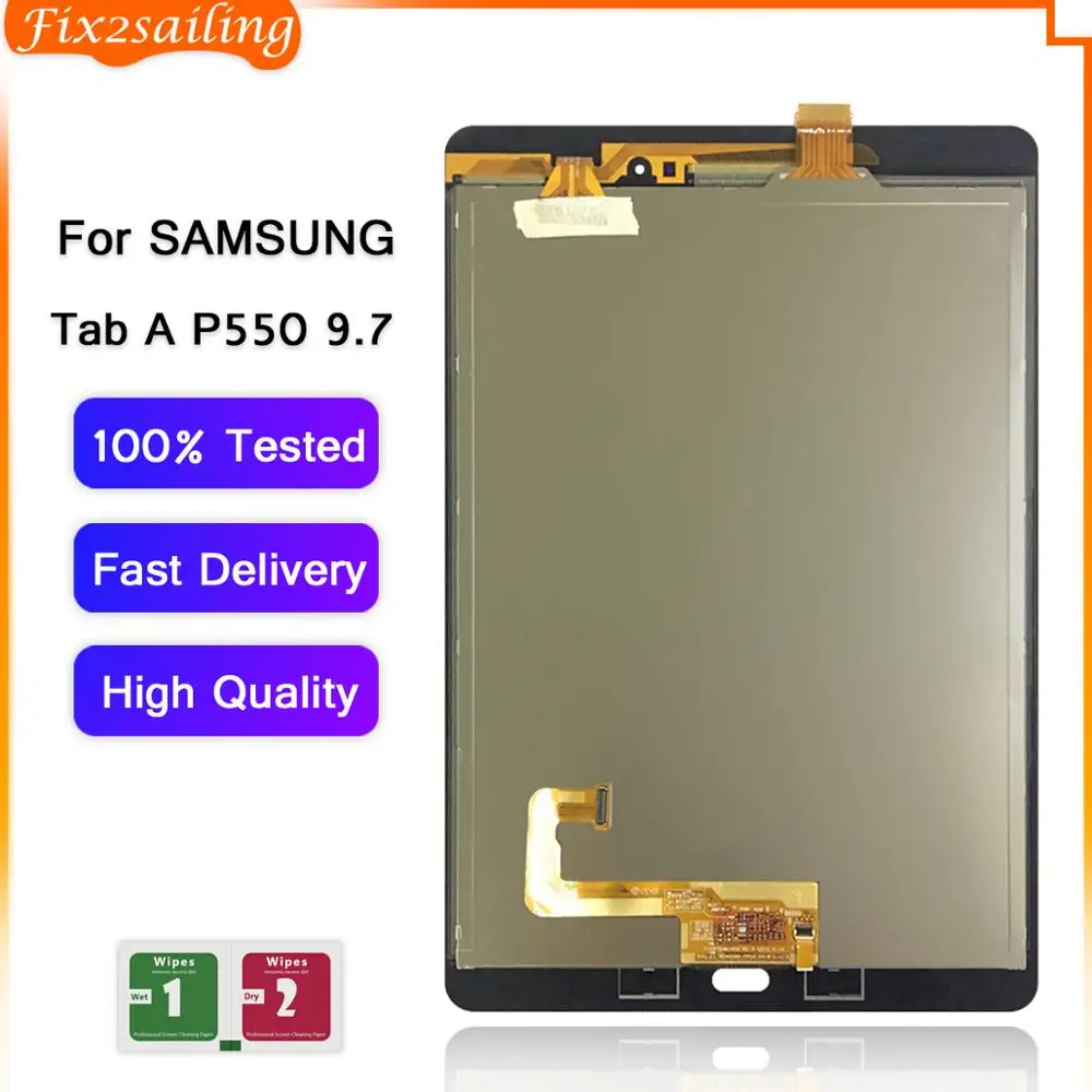 ЖК дисплей для Samsung GALAXY Tab A 9 7 сенсорный экран с дигитайзером в сборе P550 P555