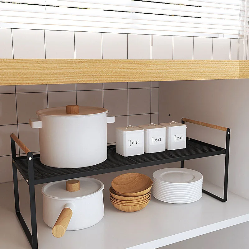 kitchen supplies layered storage rack double layer cabinet bowl and dish storage rack sink side plate drain rack countertop rack free global shipping