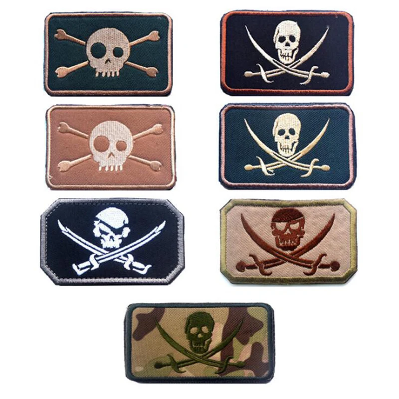 

Embroidery 3D Stickers American Seals Special Action Seal Seal Cover Skull Pirates Rogers Badge Arm Chapter