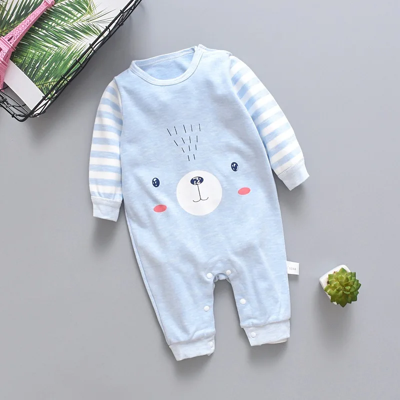 

Infant Girls Autumn Cotton Rompers Jumpsuit Baby Girls Boys Clothes Long Sleeve Rompers Casual Kids Clothes