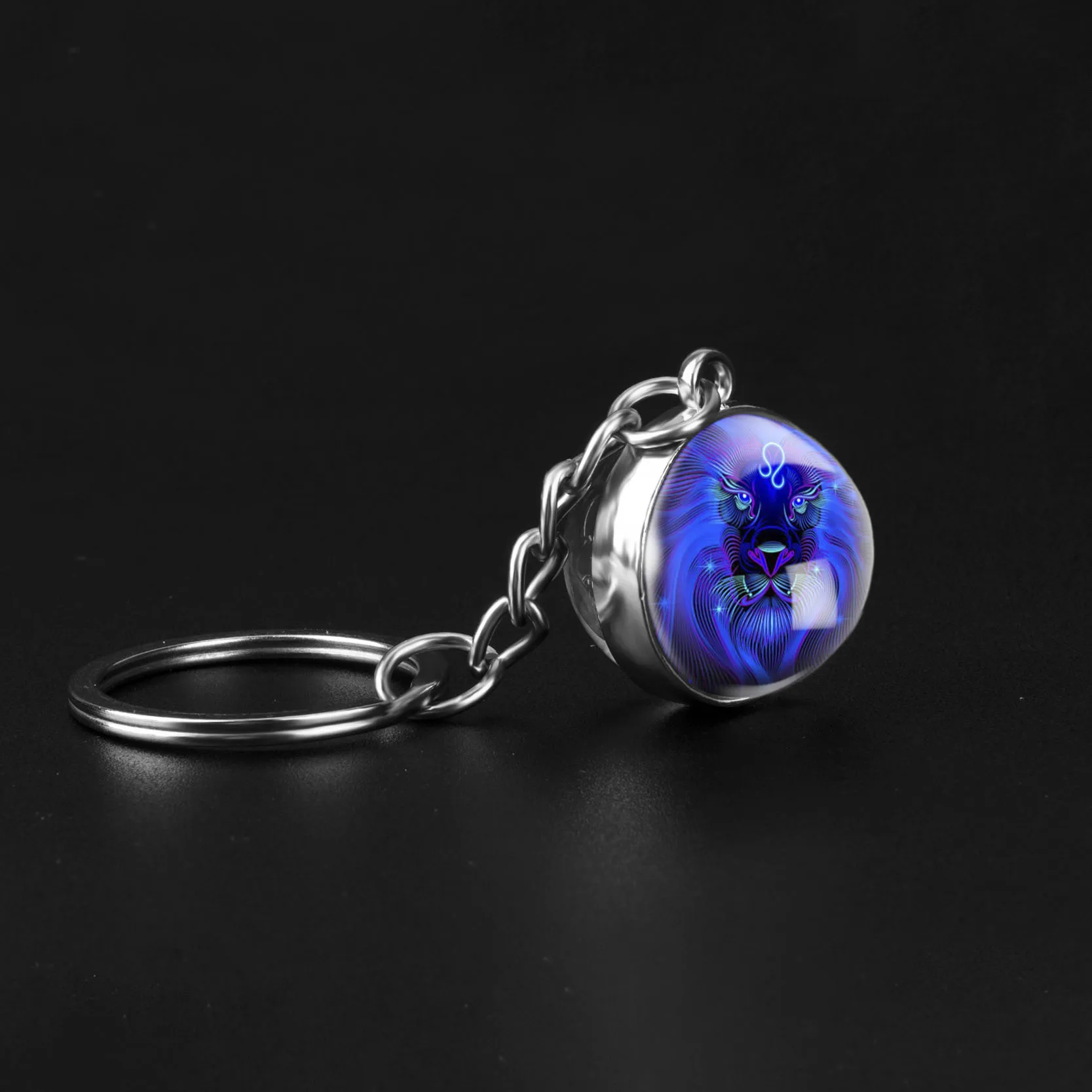12 знаков зодиака брелок для ключей Водолей рыбы Овен Телец Gemini Cancer Leo Virgo Libra