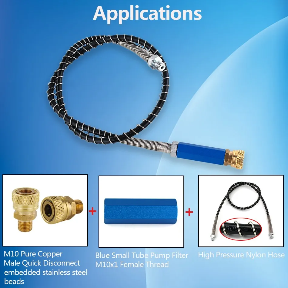 Насос высокого давления фильтр маленькая трубка водомасляный сепаратор синий PCP