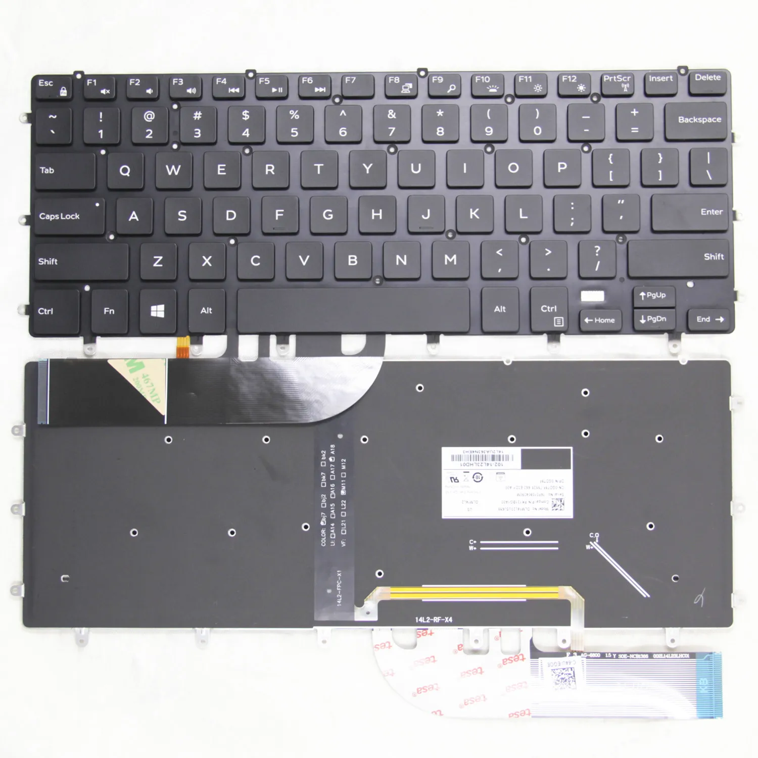 

New Original US/UK(GB)/RU(Russian) FOR DELL XPS 15 9550 9560 9570 M5510 Inspiron 15 7558 7568 7590 P56F Laptop Keyboard Backlit