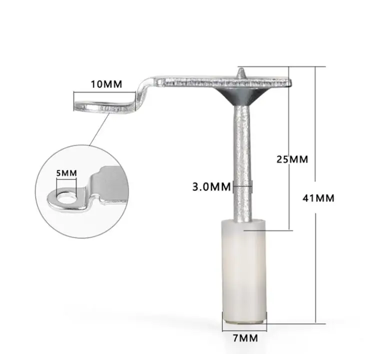 Пробный маникюрный мини-потолочный артефакт один шутер маленький глушитель крюк