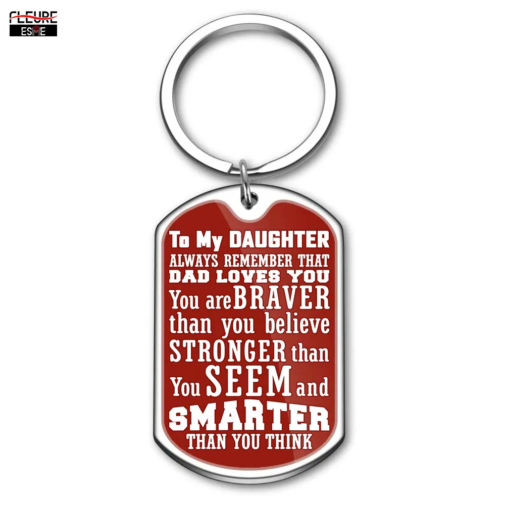 Семейный брелок подарок для женщин раньше моей дочери от мамы папы всегда