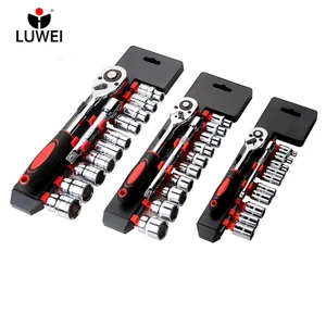 Набор гаечных ключей LUWEI CR-V, 12 дюйма, 38 дюйма, 14 дюйма, набор головок, профессиональные инструменты для ремонта
