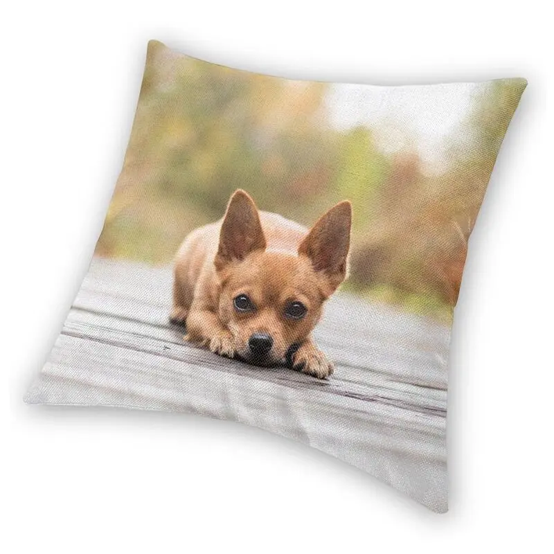 Чихуахуа подушка в виде собаки Чехол украшения животный принт диванные подушки