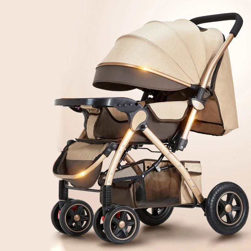

2020 New Baby stroller super light foldable baby stroller can sit on the easy lying baby umbrella car BB trolley on the plane