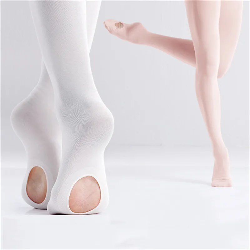 Балетные колготки трансформер для взрослых девочек чулки танцев из микрофибры