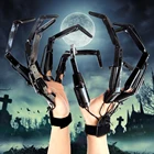 Шарнирные перчатки на пальцы для Хэллоуина, гибкие ранвечерние привидения, коготь, реквизит для Хэллоуина, ручная модель для детей и взрослых