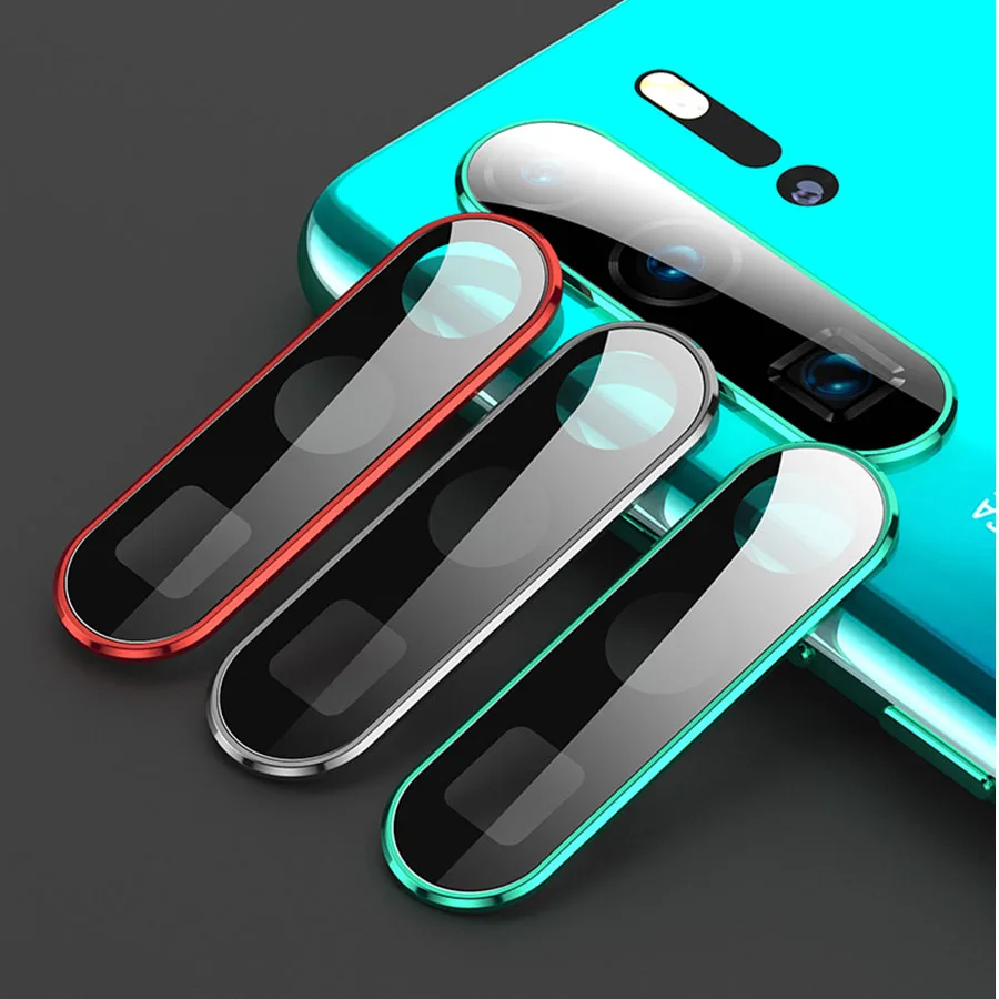 P40 Pro закаленное стекло для Huawei P30 металлическое защитное кольцо объектива камеры