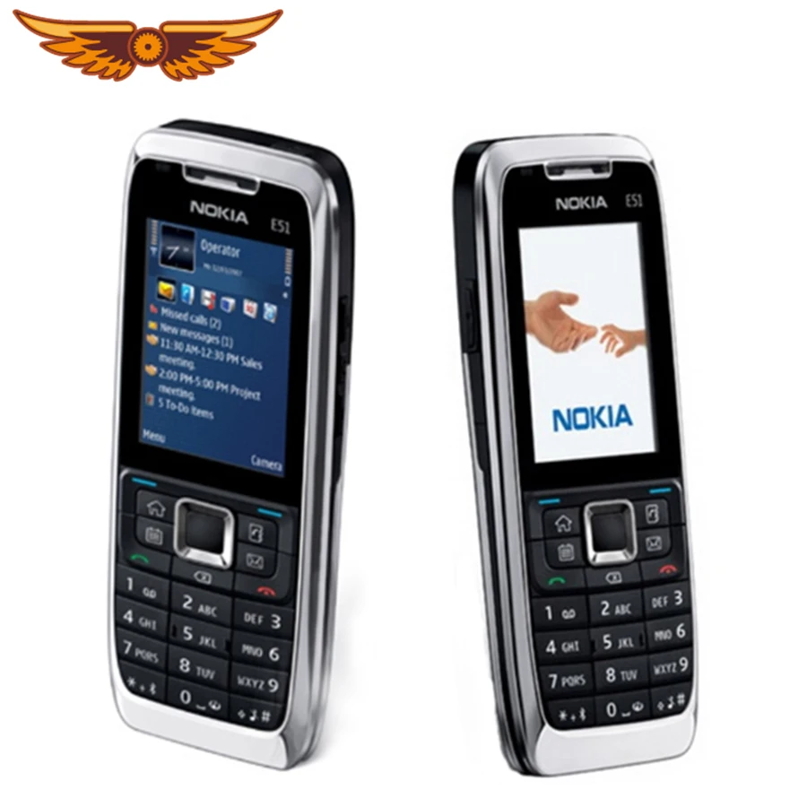Оригинальный разблокированный мобильный телефон Nokia E51 Symbian OS 2 0 дюйма камера Мп 3G