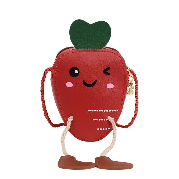 

2021 New Children's Bag Korean Cute Cartoon Carrot Girl's One Shoulder Messenger Bag Fashion Accessories Bags