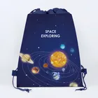 Нетканые сумки для подарков в открытом космосе, для детского праздника, сумки для конфет, Детский рюкзак для подарков, украшения для дня рождения для мальчиков и девочек