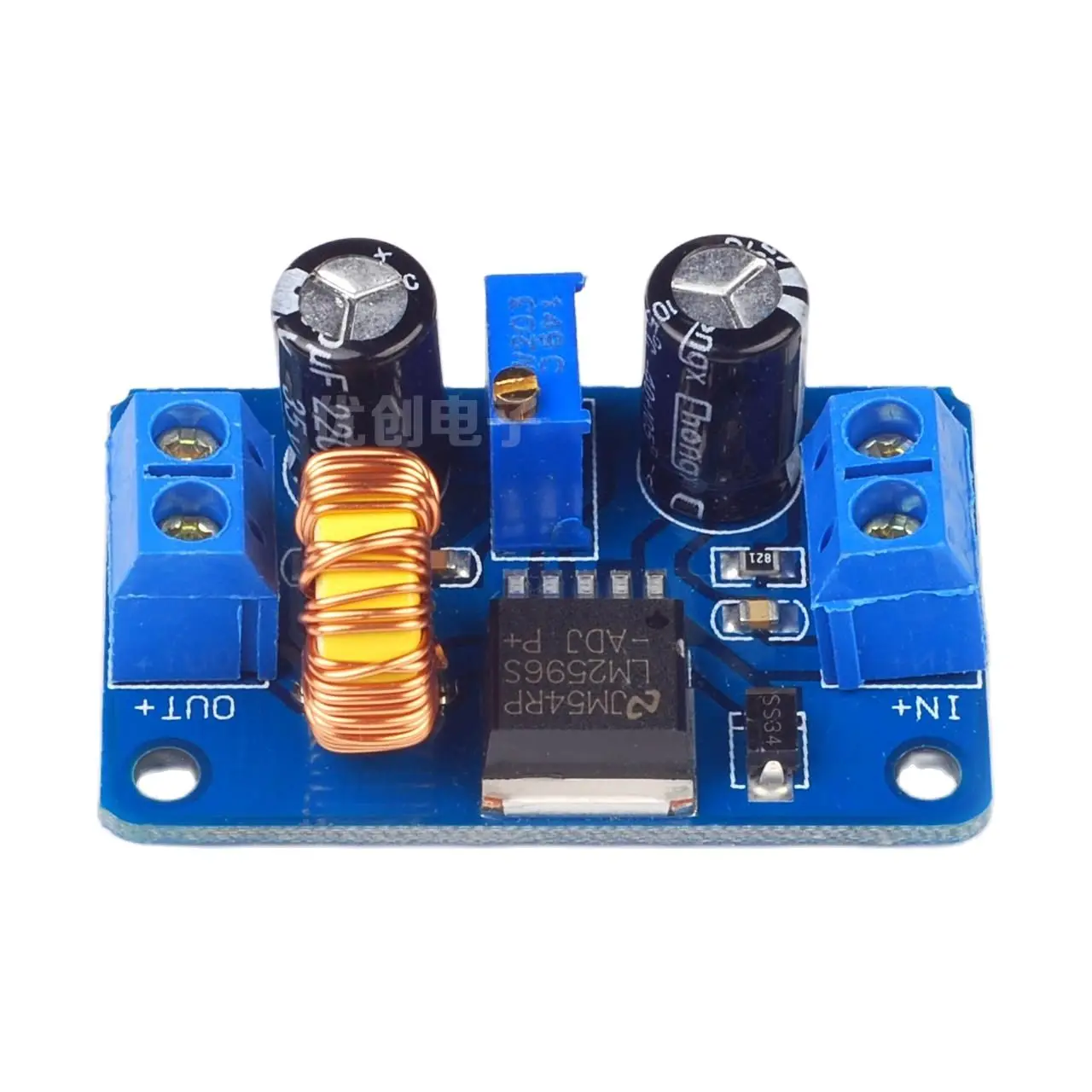 DC-DC step-down module adjustable switching power supply with wiring terminal