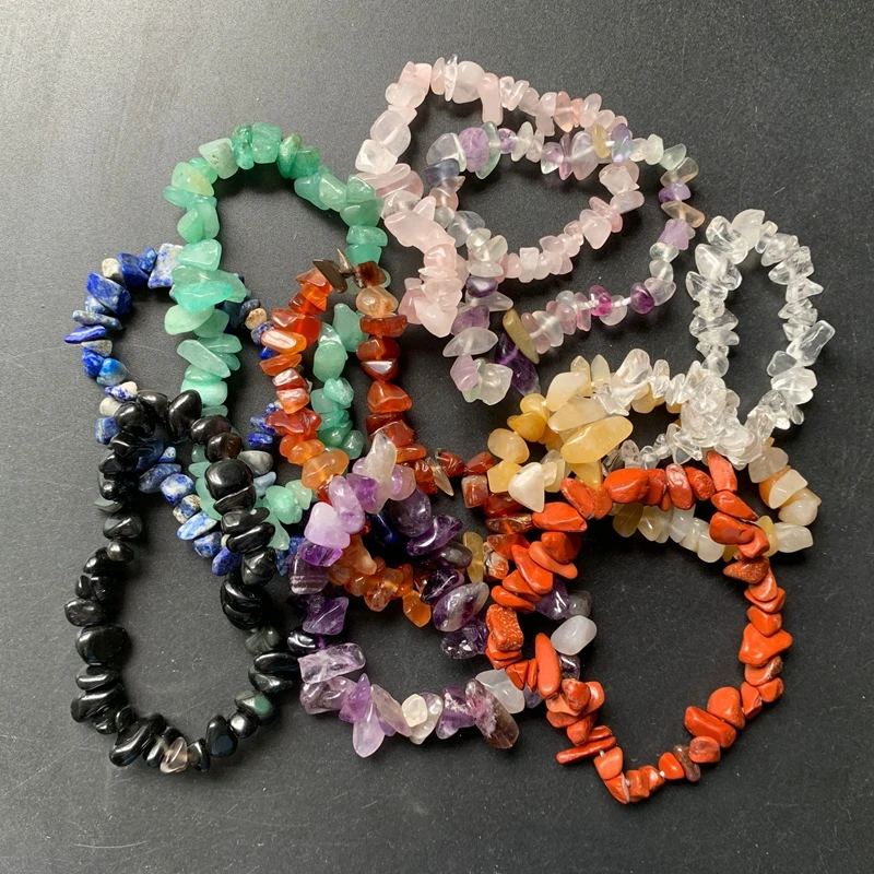 Браслет из натурального камня с кристаллами украшение на запястье для мужчин и