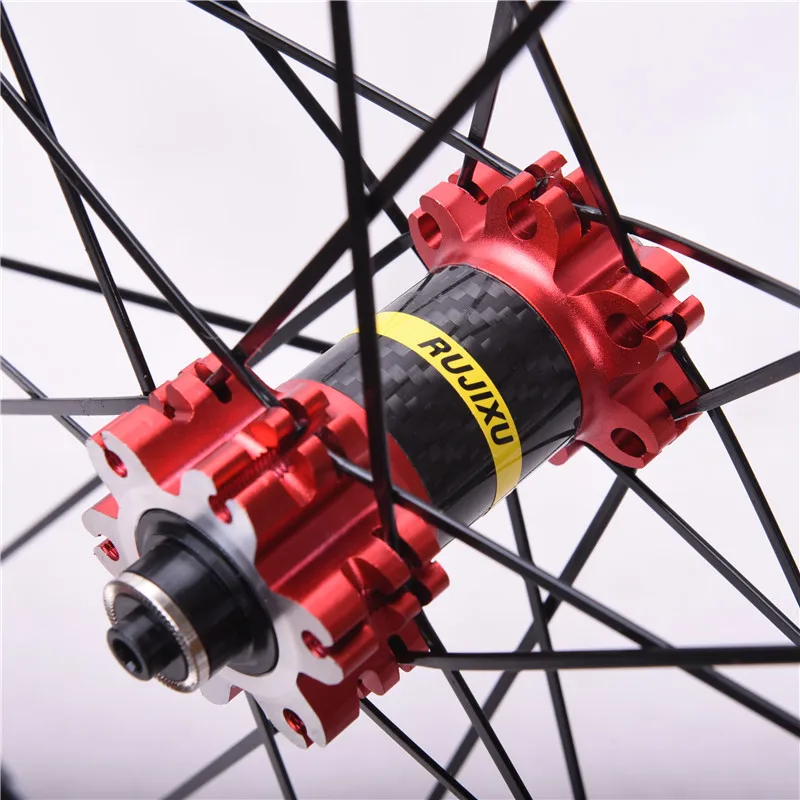 Billig MTB Mountainbike Fahrrad Räder 26 27,5 29 Zoll Sealed Lager Disc Brake Laufradsatz Carbon Fiber Rohr Rad Sechs Loch Laufradsatz