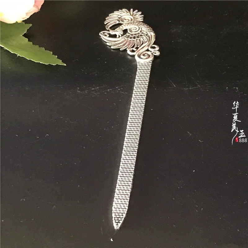 

Серебряная заколка для волос Miao из тибетского серебра, для аксессуаров ручной работы