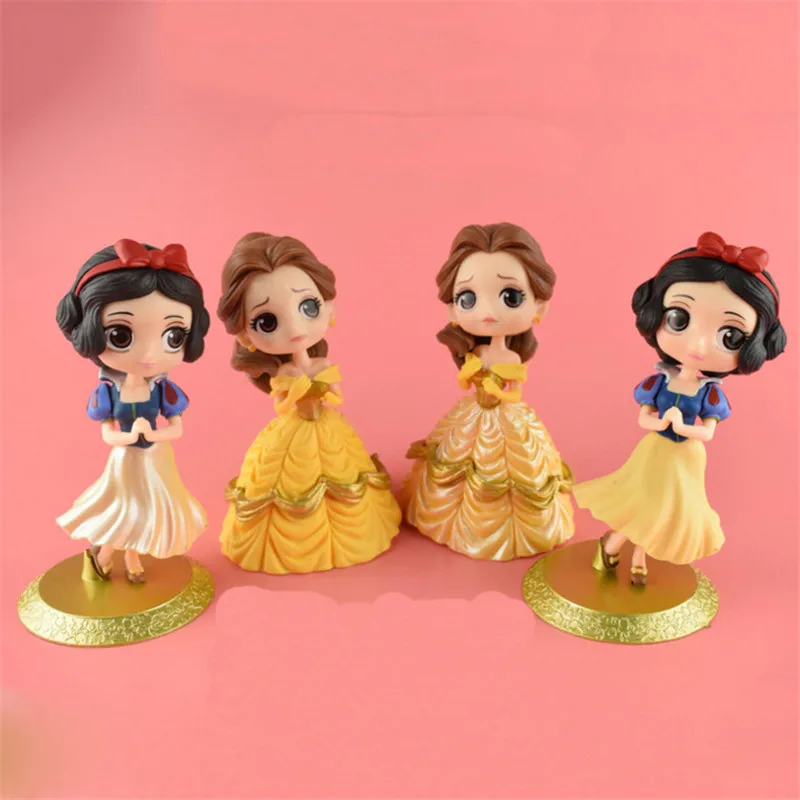 Новая фигурка принцессы Brinquedos Q Posket Принцесса Белоснежка Белль Тинкербелл Мулан