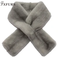 2020 winter new mink fur scarves whole skin 100 real fur collars rings luxury warm fur mufflers wraps shawls solid soft mink