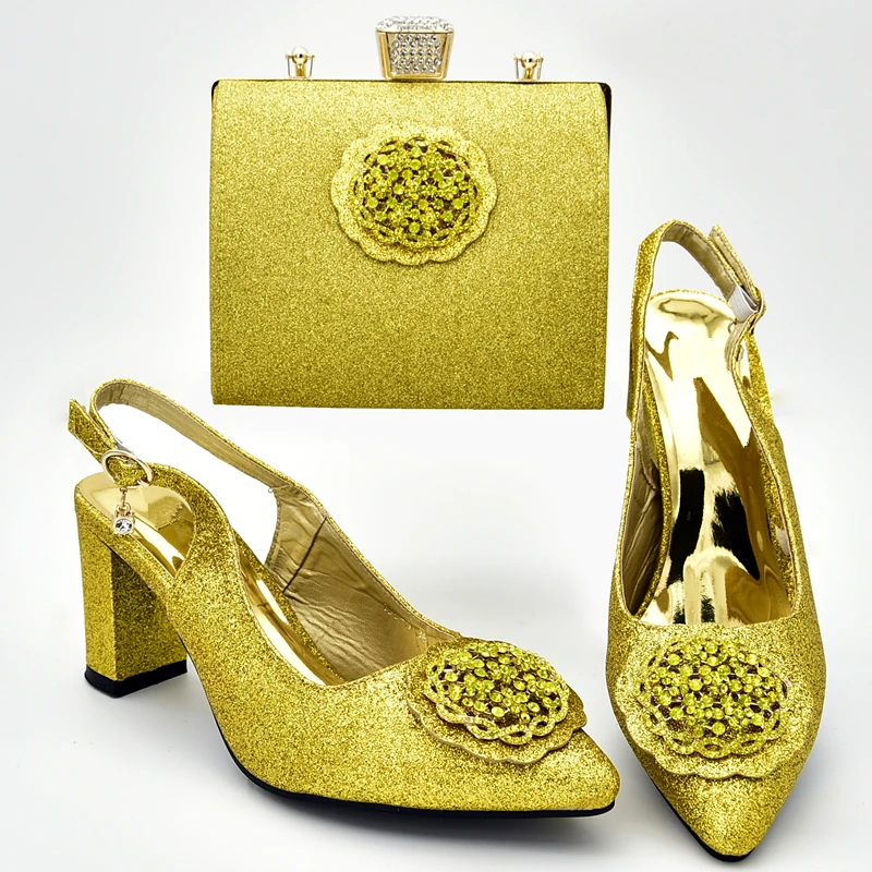 Новое поступление итальянский комплект из туфель и сумочки для свадьбы женские