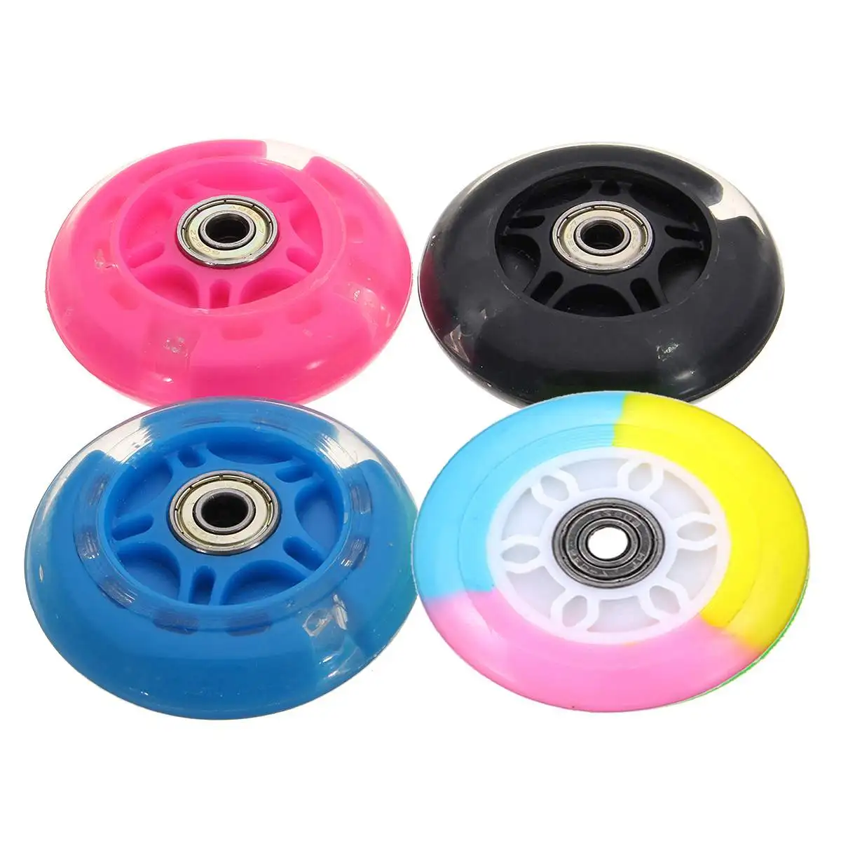 120mm LED Flash Light Up Scooter Wheel Flash Wheel for Scooter Inline Skates 2 ABED-7 Bearing
