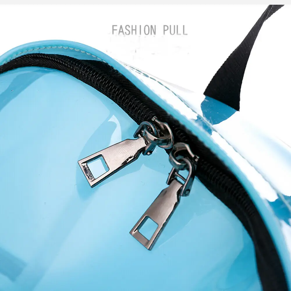 Женский модный мини-рюкзак однотонный Прозрачный Повседневный милый школьный