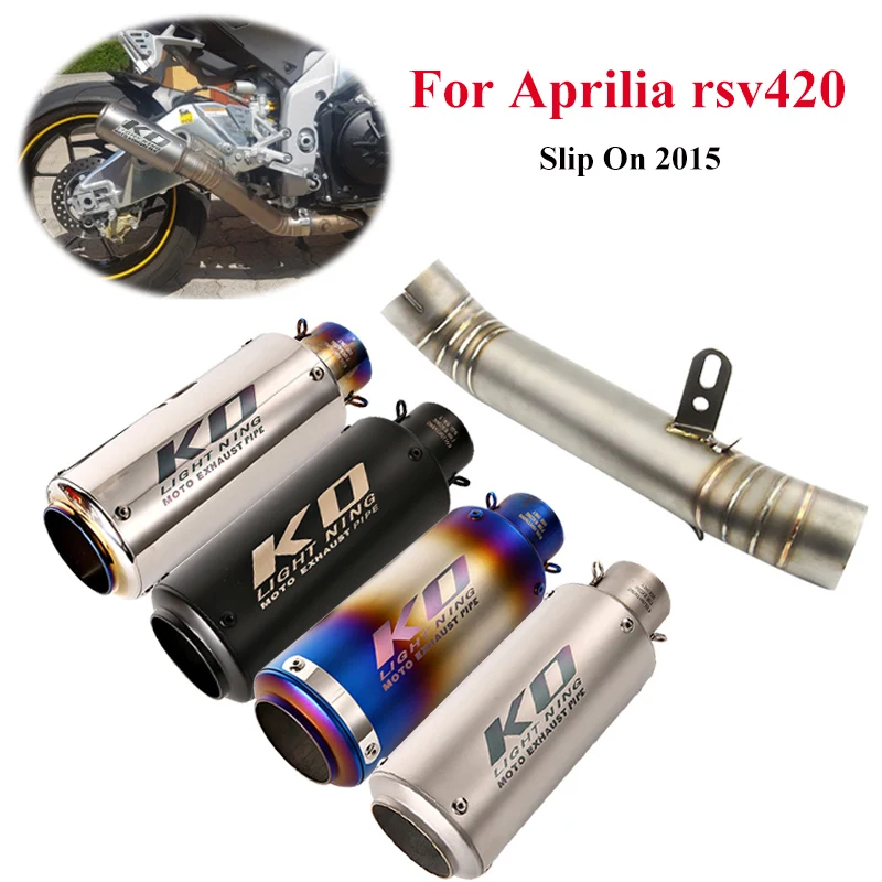 

For Aprilia rsv4 2015 Slip On Motorcycle Exhaust System Escape ATV Exhaust Connect link Pipe Mid Tube Baffle Muffler Tips Pipe
