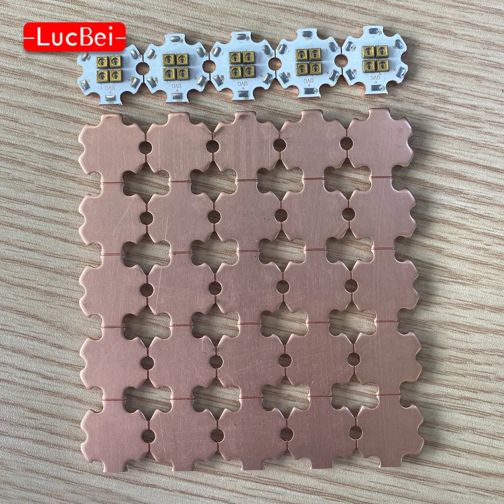 Высокая Мощность 4 Вт глубокий UVC светодиодный бусины с 20 мм Медь PCB 265nm 275nm