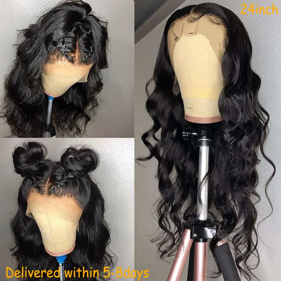 13X6 Синтетические волосы на кружеве парики из натуральных волос кружевной основе